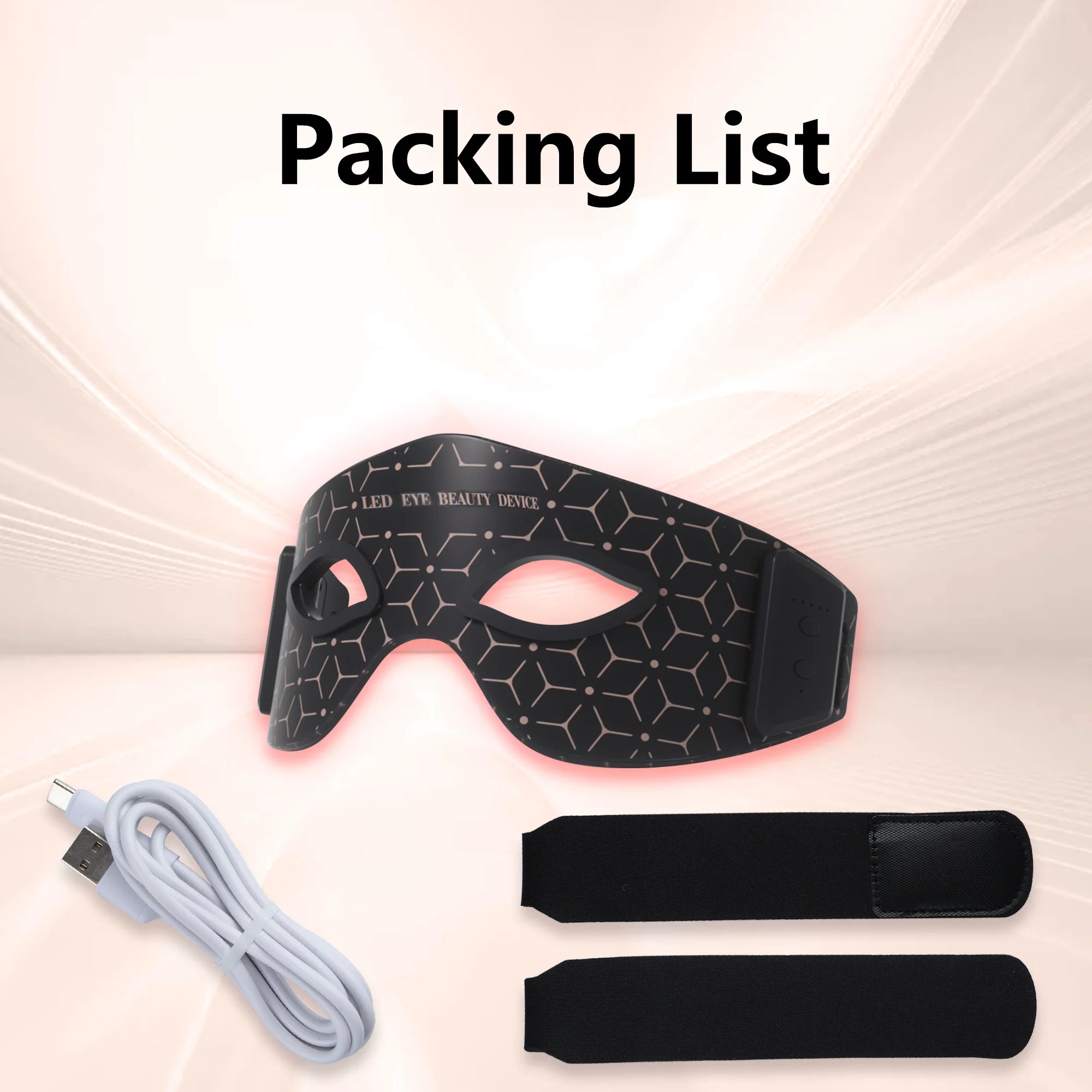 JVV Wireless Red Light Therapy Eye Mask