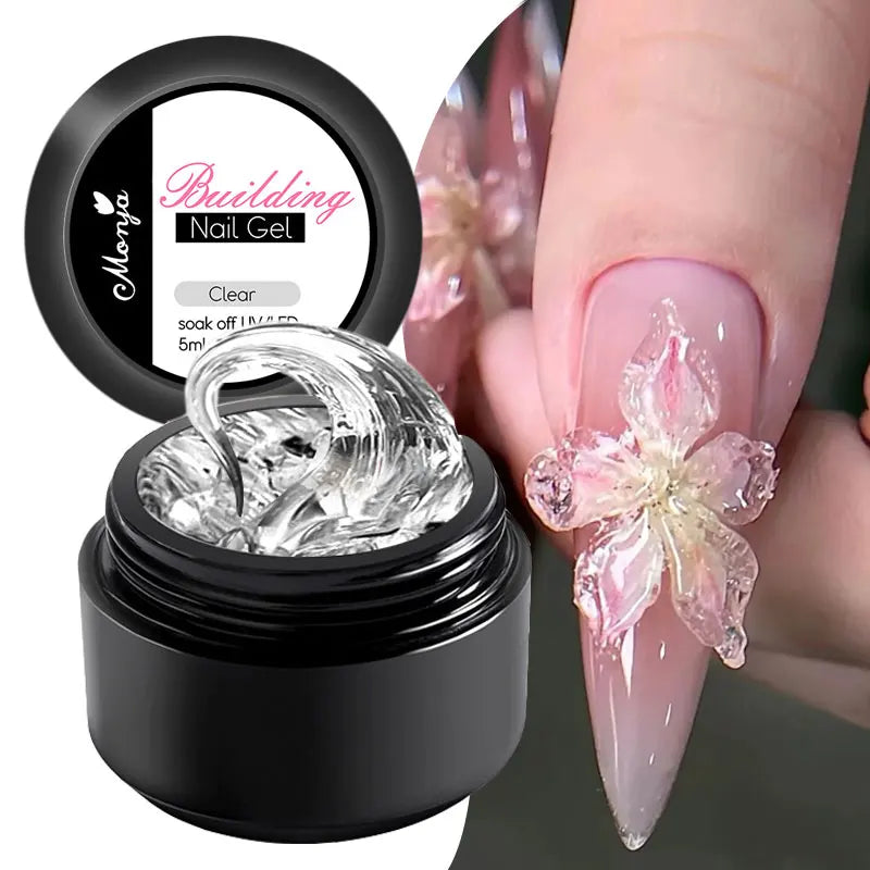 MingLee Non-Stick Solid Extension Gel – 3D Sculpting & Builder Gel (15ml)