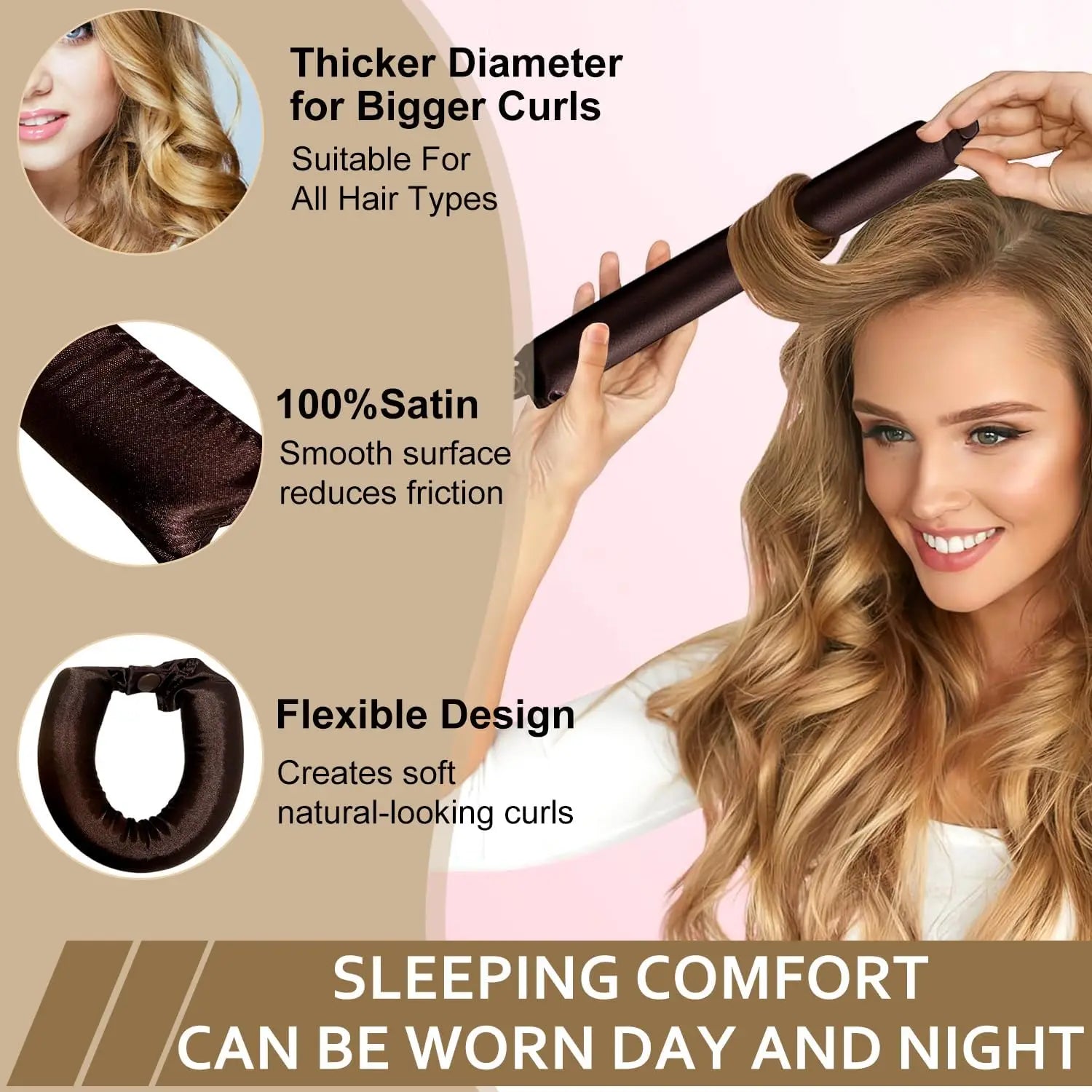 Heatless Curling Rod Headband