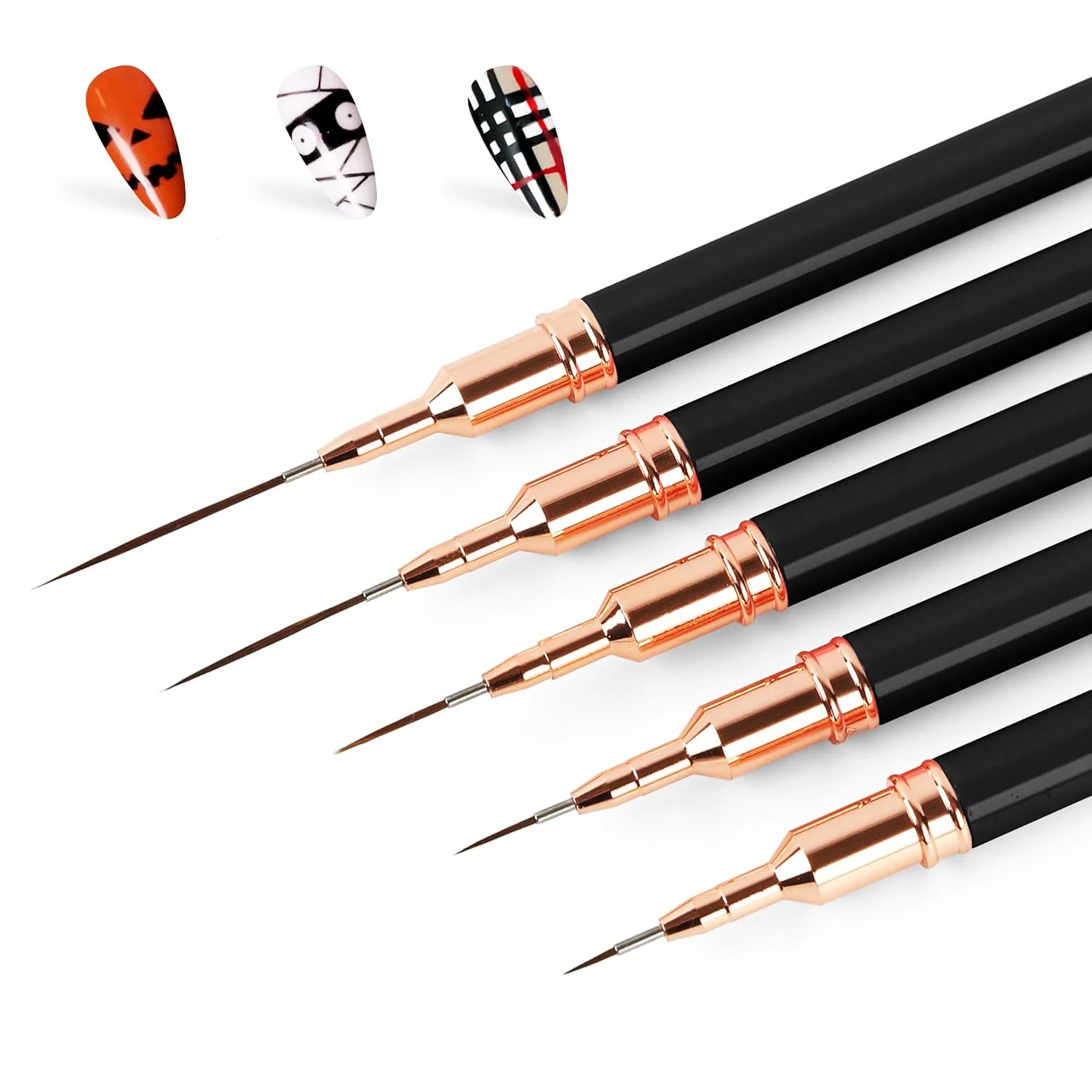Pro-Detail 5pc Nail Art Liner Set – Ultra-Thin Precision Brushes