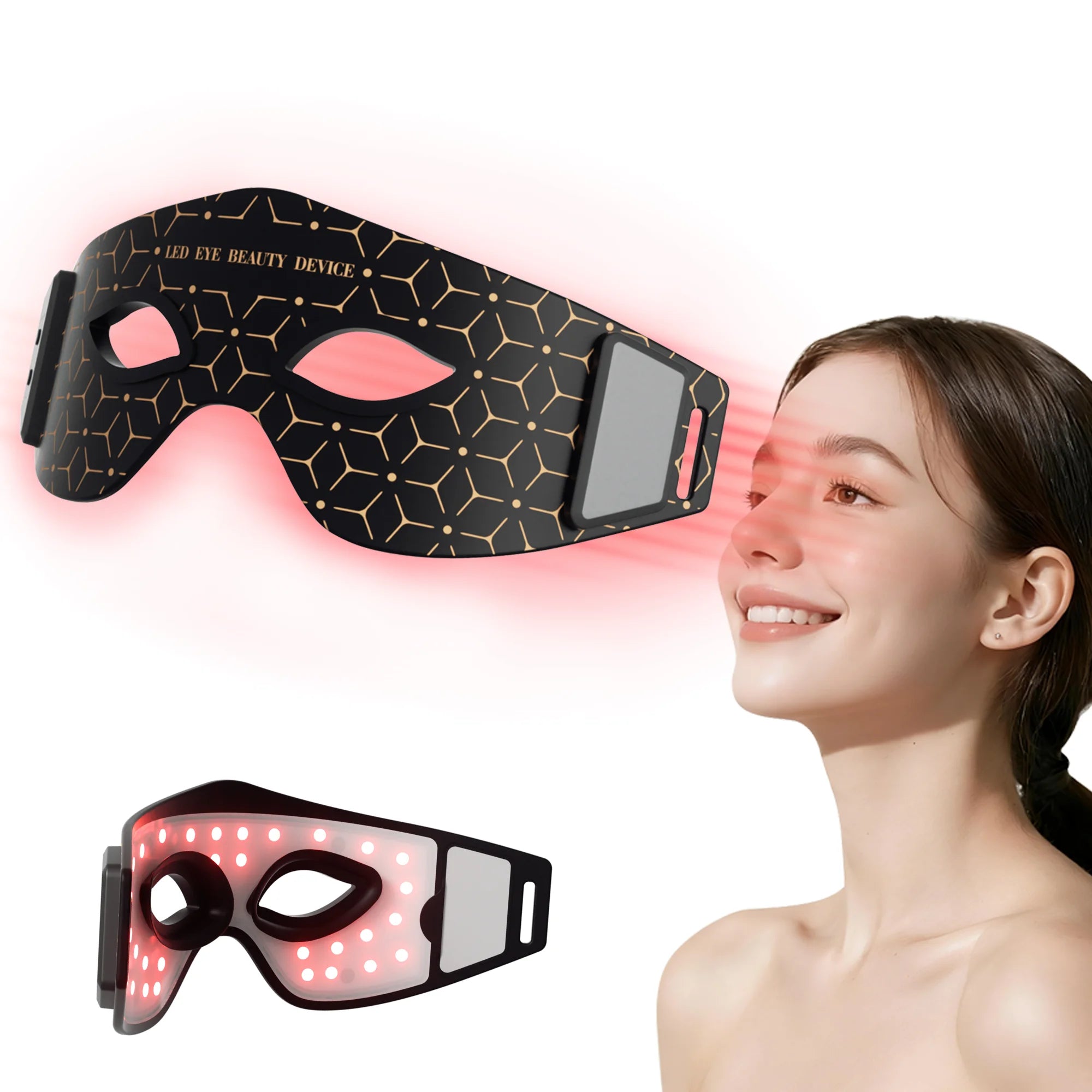 JVV Wireless Red Light Therapy Eye Mask